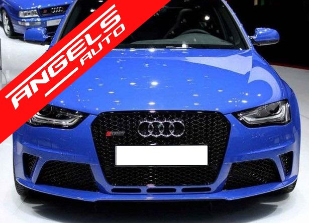 Grila compatibila cu Audi A4 B8 (2008-2011) RS Design Negru Lucios RS4 - imagine 6