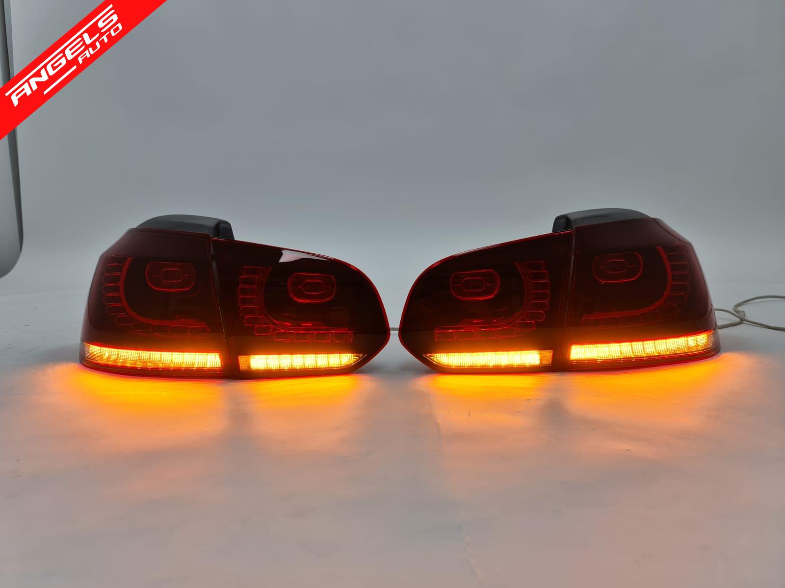 Stopuri FULL LED compatibile cu VW Golf 6 2008+ R20 Design Semnal Secvential Dinamic - imagine 3