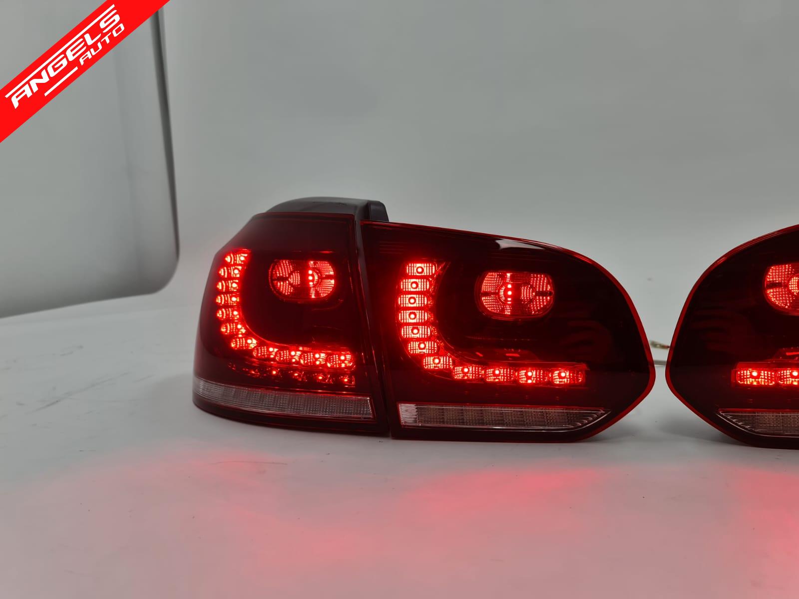 Stopuri FULL LED compatibile cu VW Golf 6 2008+ R20 Design Semnal Secvential Dinamic - imagine 5