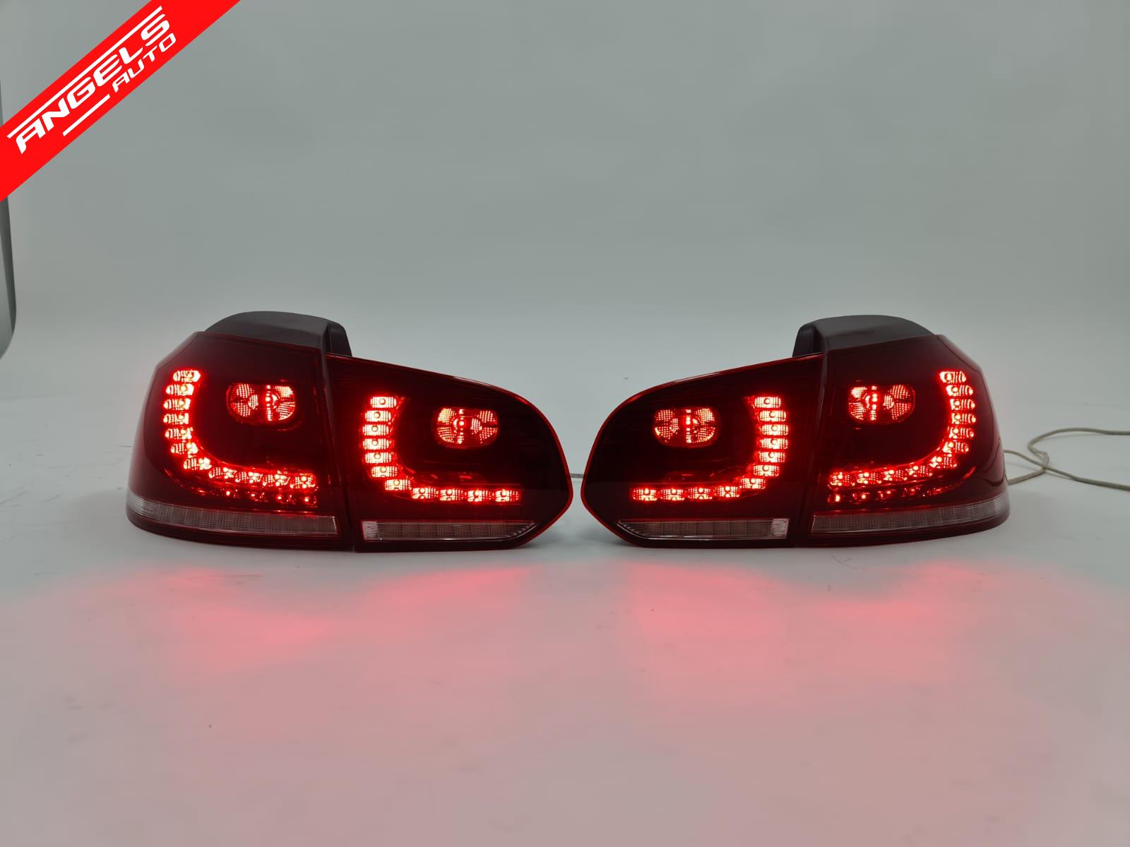 Stopuri FULL LED compatibile cu VW Golf 6 2008+ R20 Design Semnal Secvential Dinamic - imagine 4