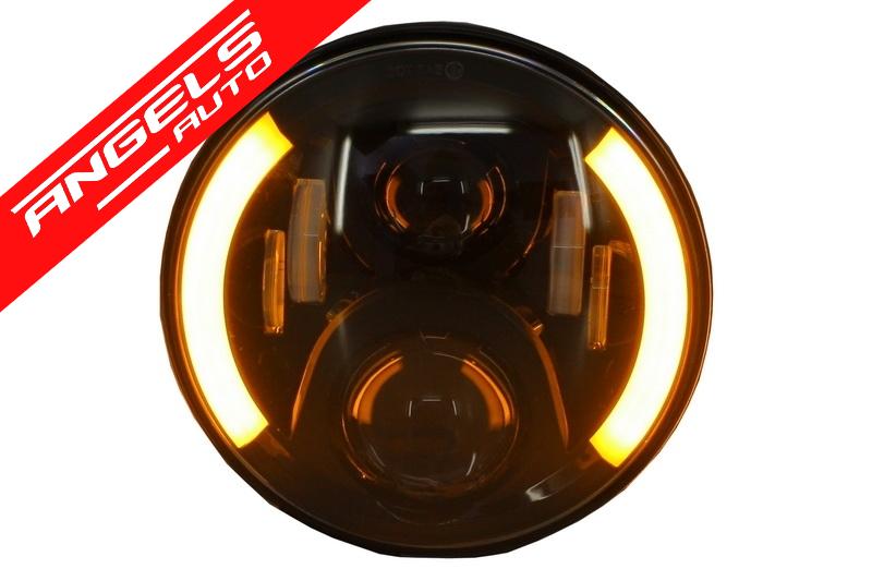 Faruri Full LED compatibile cu Jeep Wrangler JK 07-17 compatibile cu Mercedes G-Class W463 - imagine 5