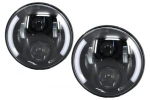 Faruri Full LED compatibile cu Jeep Wrangler JK 07-17 compatibile cu Mercedes G-Class W463