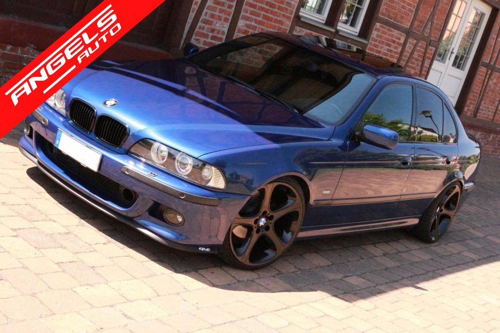 Faruri compatibile cu BMW Seria 5 E39 cu Lupe Angel Eyes 96-03 Facelift LCI Black - imagine 8