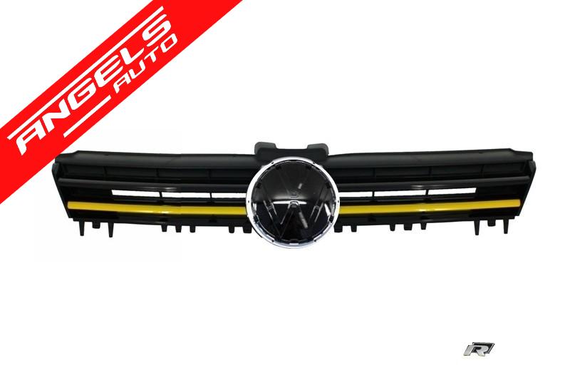 Faruri compatibile cu Golf 7 3D Semnal LED + Grila 2012-2017 R400 Design Galben - imagine 5