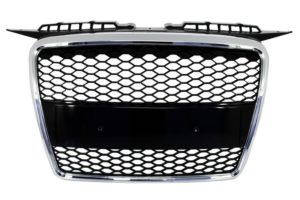 Grila compatibila cu Audi A3 8P (2004-2007) RS Design crom/negru