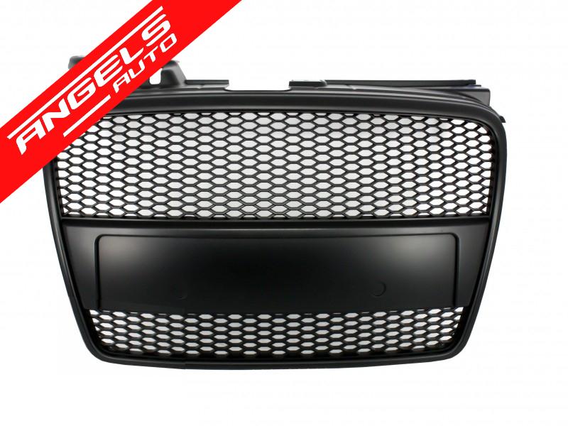 Grila Sport RS compatibila cu Audi A4 B7 Facelift 2004-2008 RS4 All Black Negru MAT