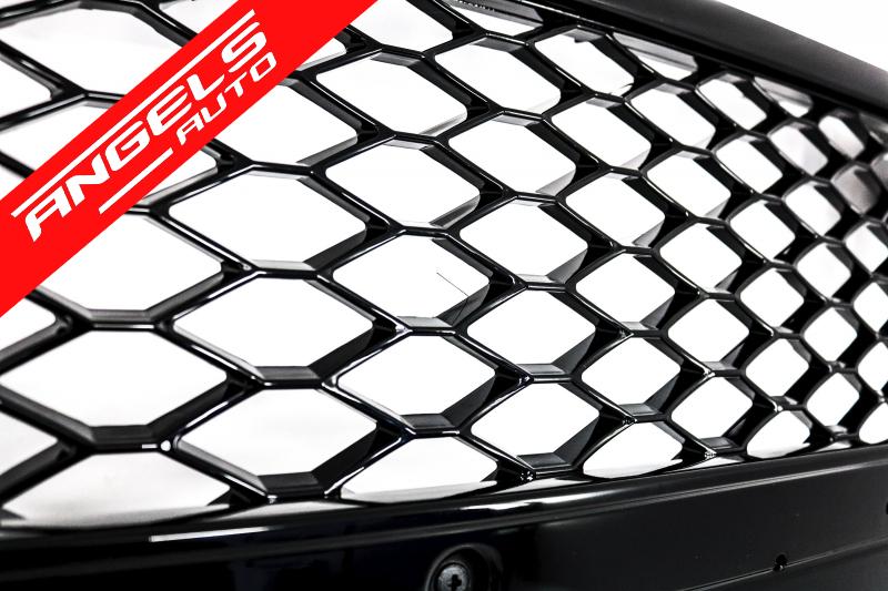 Grila compatibila cu Audi A4 B8 (2008-2011) RS Design Negru Lucios RS4 - imagine 3