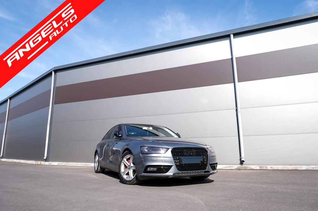 Grila compatibila cu Audi A4 B8 Facelift (2012-2015) RS Look Negru Lucios - imagine 5