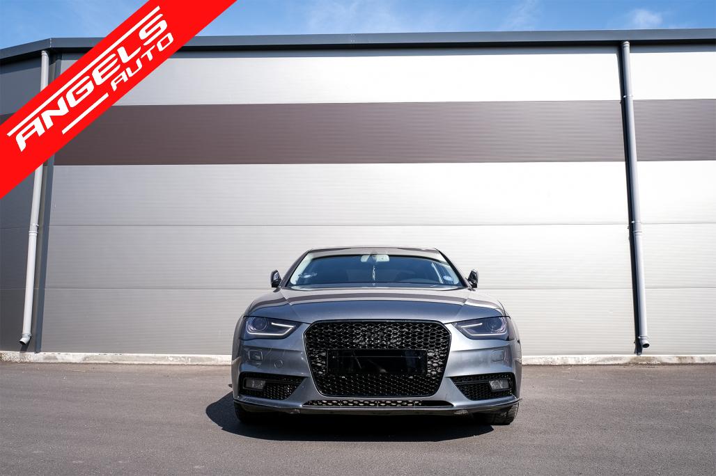 Grila compatibila cu Audi A4 B8 Facelift (2012-2015) RS Look Negru Lucios - imagine 4