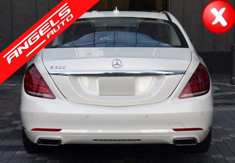 Pachet AMG compatibil cu Mercedes W222 S-Class 2013-up S63 AMG Bara Fata si Difuzor - imagine 6