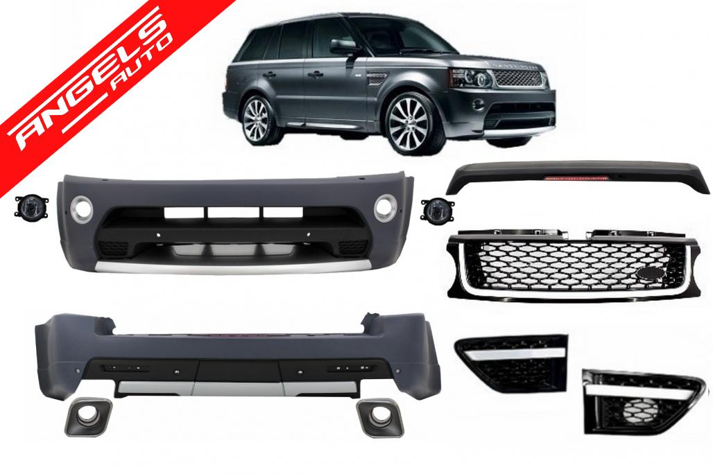 Pachet Facelift compatibil cu Range Rover Sport 09-13 Kit Autobiography Grile Negre