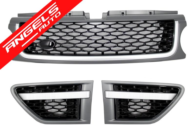 Pachet compatibil cu Range Rover Sport Facelift (2009-2013) Kit Autobiography Negru/Gri - imagine 3
