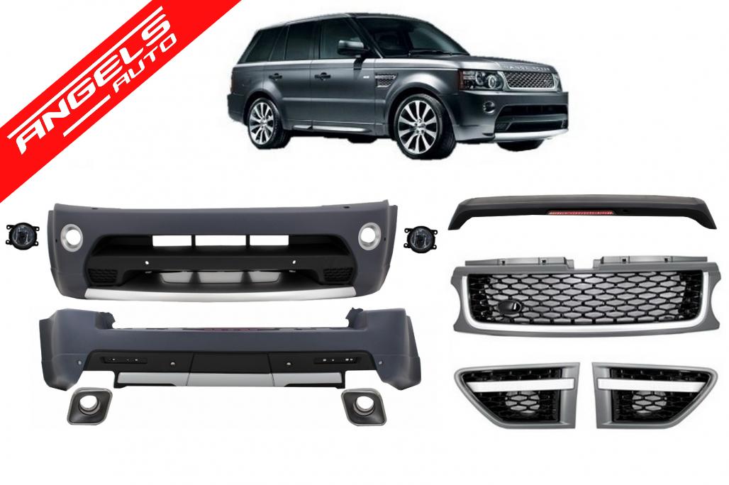 Pachet compatibil cu Range Rover Sport Facelift (2009-2013) Kit Autobiography Negru/Gri