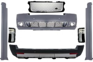 Pachet compatibil cu Range Rover Vogue (2002-2012) Negru/Argintiu Autobiography