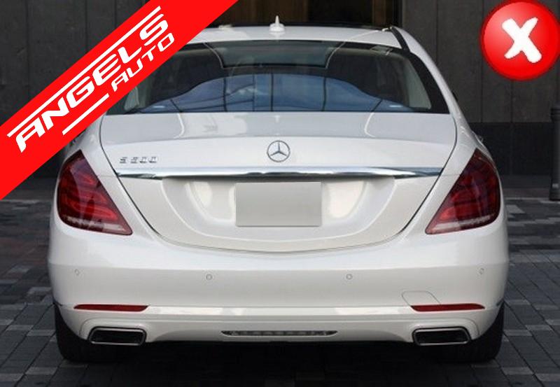 Bara Fata si Difuzor cu Tobe S63 AMG compatibile cu Mercedes W222 S-Class 2013-up - imagine 7