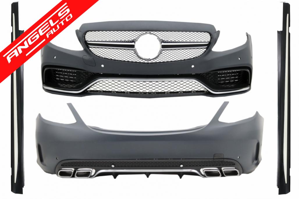 Pachet compatibil cu Mercedes C-Class W205 Sedan (2014-2018) Kit AMG C63 Design