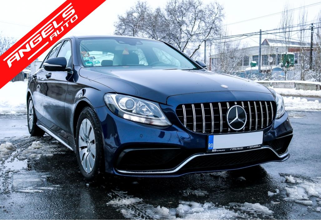 Pachet compatibil cu Mercedes C-Class W205 Sedan (2014-2018) Kit AMG C63 Design - imagine 11
