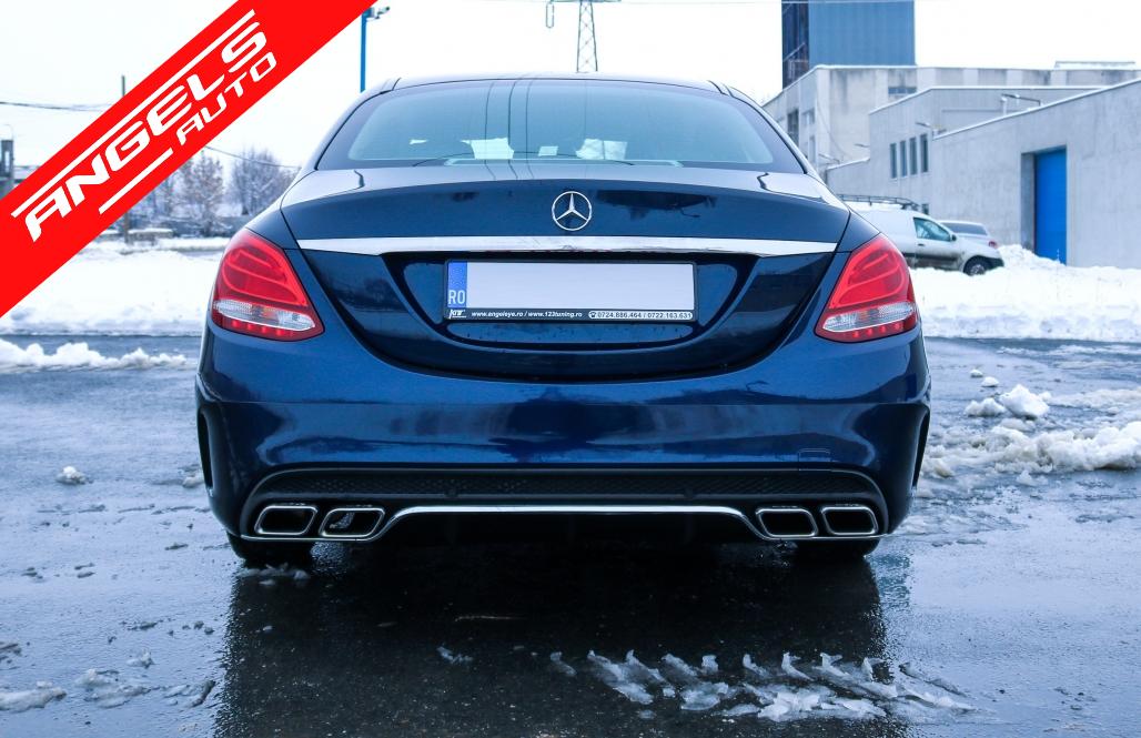 Pachet compatibil cu Mercedes C-Class W205 Sedan (2014-2018) Kit AMG C63 Design - imagine 12