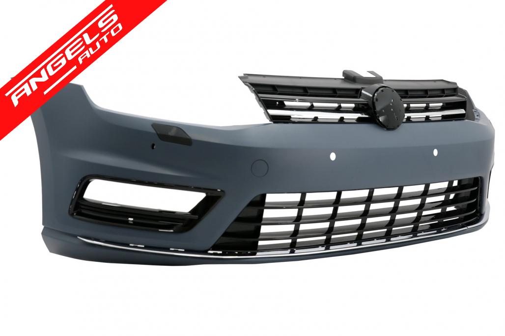 Pachet Exterior compatibil cu VW Golf 7 (2012-2017) Kit R-line Look - imagine 3