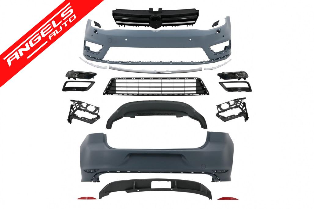Pachet Exterior compatibil cu VW Golf 7 (2012-2017) Kit R-line Look - imagine 10