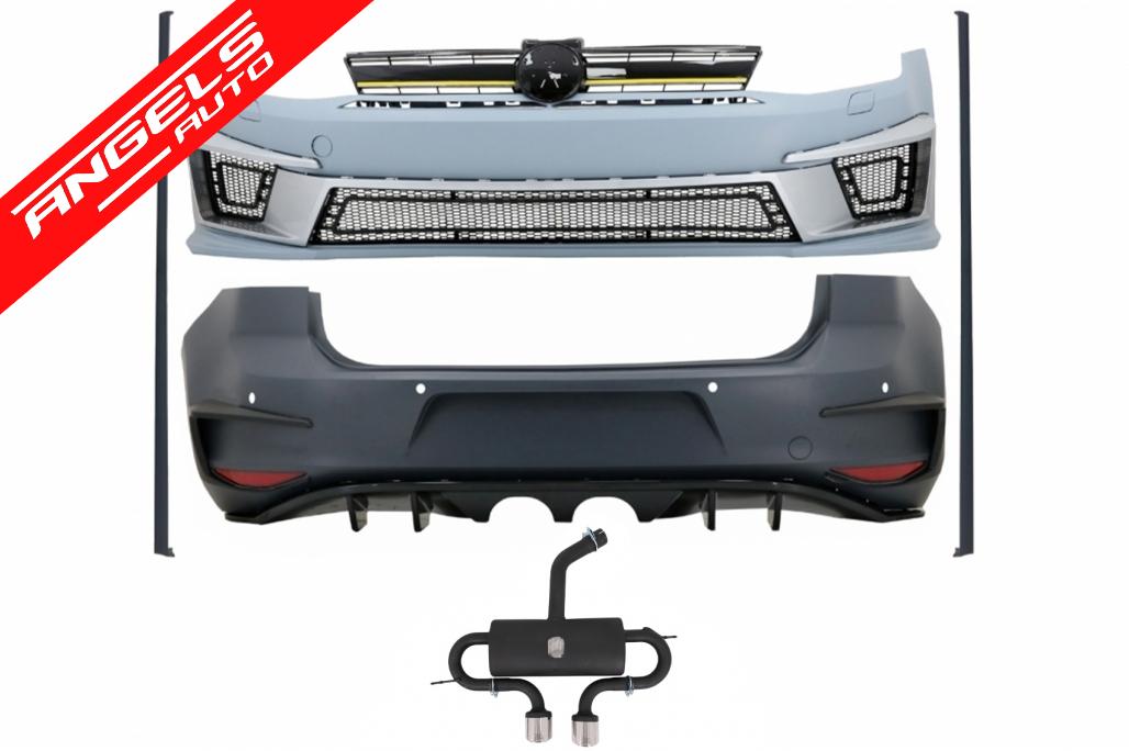 Pachet R compatibil cu VW compatibil cu Golf 7 12+ Kit R400 cu Evacuare