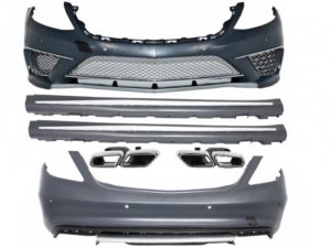 Pachet AMG compatibil cu Mercedes S-Class W222 (2013-up) Kit S65 AMG cu Tipsuri