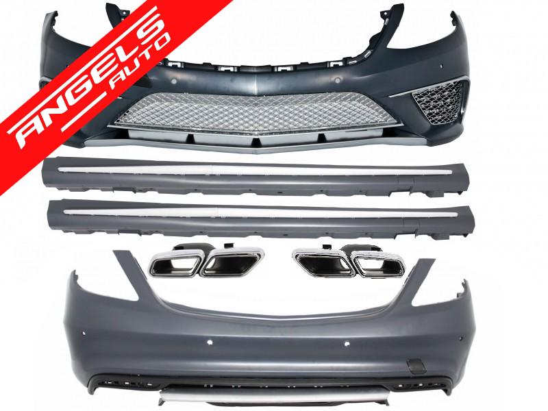 Pachet AMG compatibil cu Mercedes S-Class W222 (2013-up) Kit S65 AMG cu Tipsuri