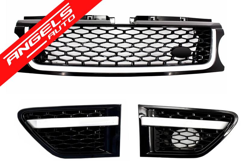 Grila Grile compatibila cu Range Rover Sport Facelift 09-13 Autobiography All Black