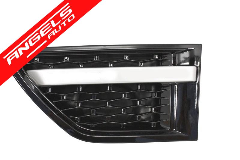 Grila Grile compatibila cu Range Rover Sport Facelift 09-13 Autobiography All Black - imagine 4