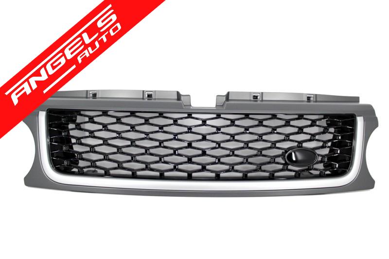 Grila Grile compatibila cu Range Rover Sport 2009-2013 Autobiography Platinum Black - imagine 2