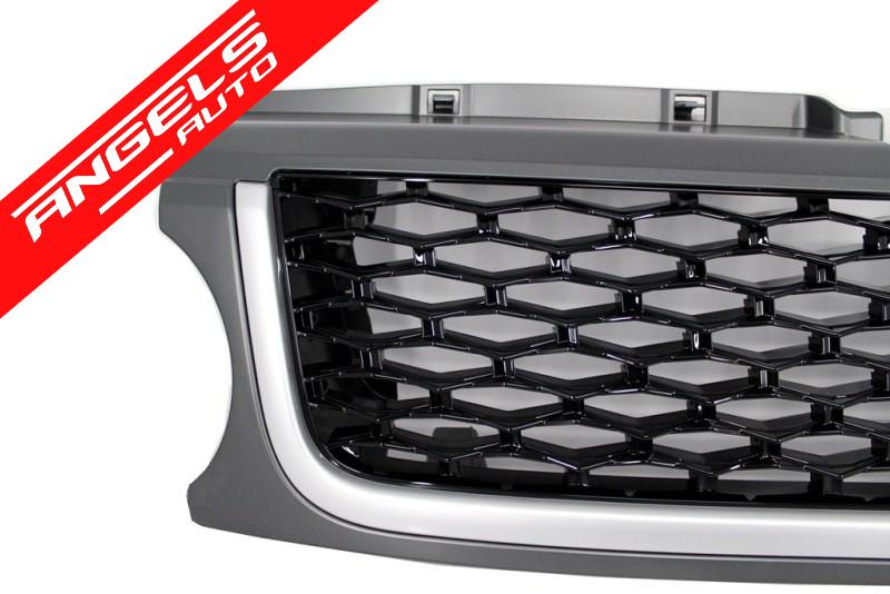 Grila Grile compatibila cu Range Rover Sport 2009-2013 Autobiography Platinum Black - imagine 3