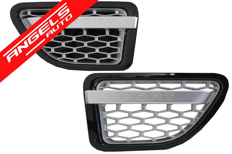 Grile compatibile cu Range Rover Sport 05-08 Autobiography Negru Argintiu - imagine 6