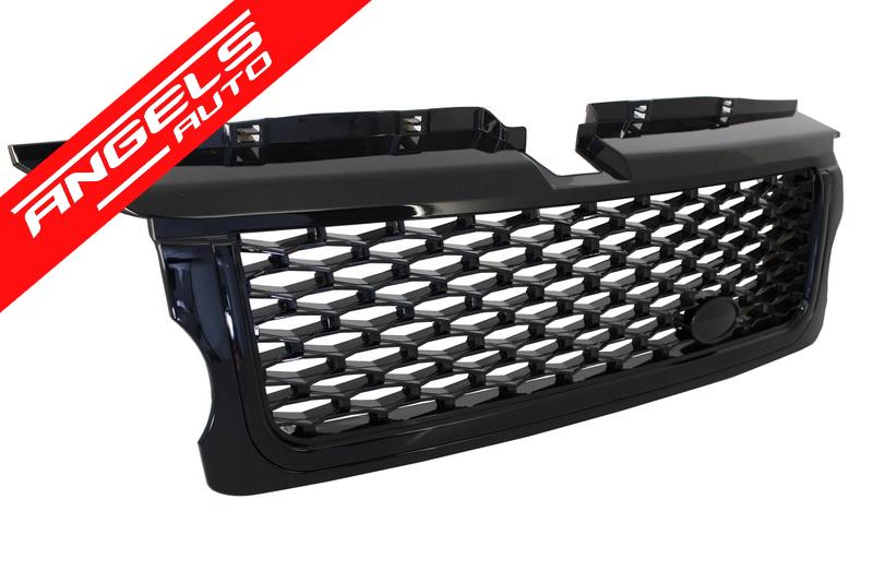 Grila Grile compatibila cu Range Rover Sport 2005-2008 Autobiography Piano Black - imagine 3