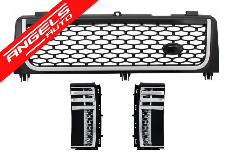 Grila Grile compatibila cu Range Rover Vogue L322 (2002-2006) NegruAutobiography