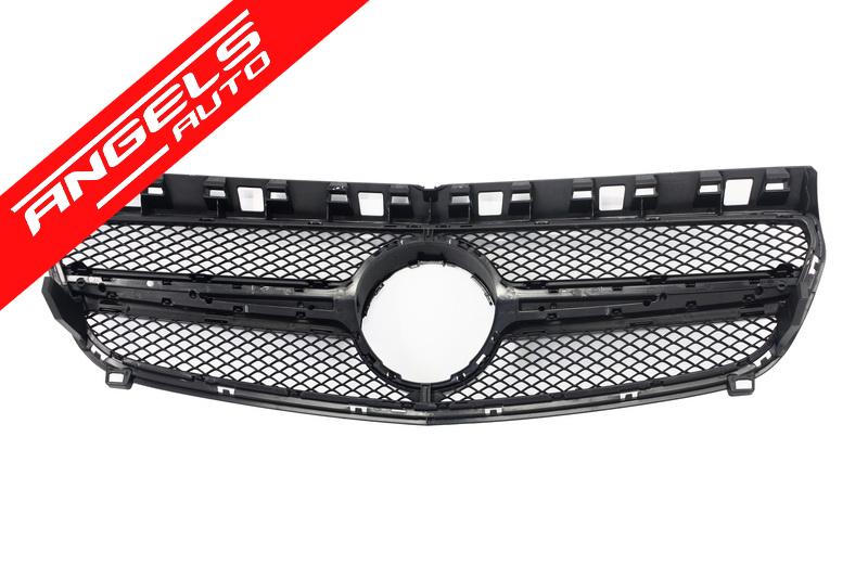 Grila compatibilaa compatibila cu Mercedes A-Class W176 (2012-2015) Fundal Negru - imagine 3