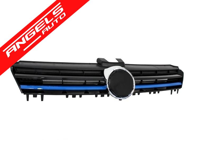 Grila compatibila cu Volkswagen compatibila cu Golf 7 (2012-up) Rline GTE Design Blue