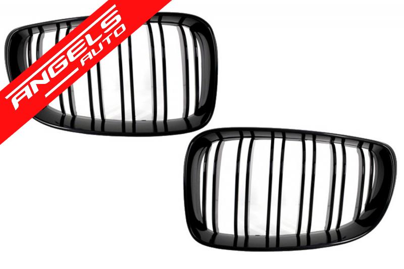 Grile compatibile cu BMW Seria 1 E87 M1 07-11 LCI facelift Negru Lucios Nari M Sport