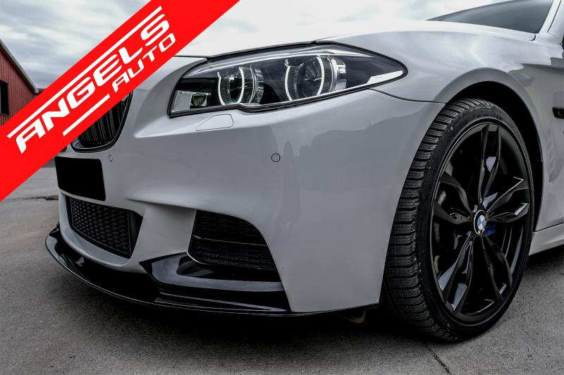 Grile Duble compatibile cu BMW Seria 5 F10 F11 (2010-up) Negru Lucios M Sport - imagine 8