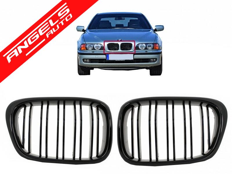 Grile Centrale Duble compatibile cu BMW Seria 5 E39 (1997-2003) Negru Lucios M-Design - imagine 5