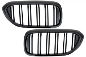 Grile compatibile cu BMW Seria 5 G30 G31 (2017-Up) Negru Lucios M Design