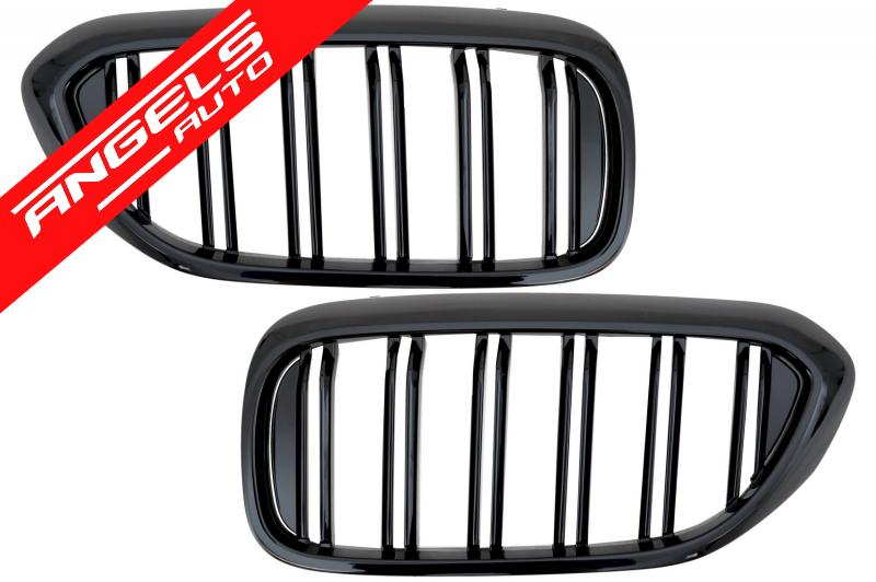 Grile compatibile cu BMW Seria 5 G30 G31 (2017-Up) Negru Lucios M Design