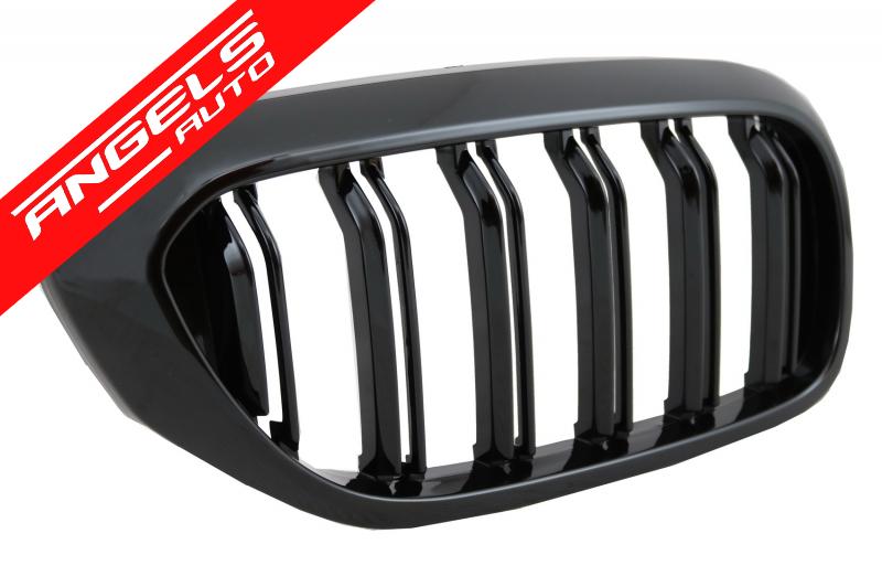 Grile compatibile cu BMW Seria 5 G30 G31 (2017-Up) Negru Lucios M Design - imagine 4