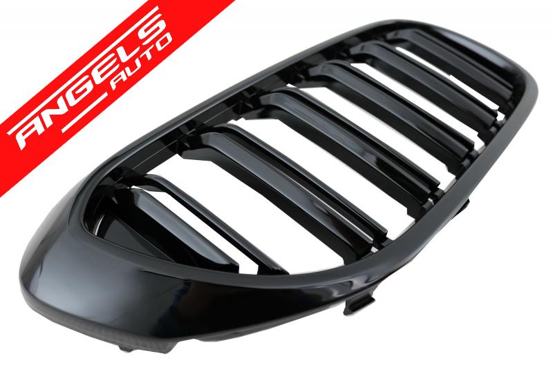Grile compatibile cu BMW Seria 5 G30 G31 (2017-Up) Negru Lucios M Design - imagine 5