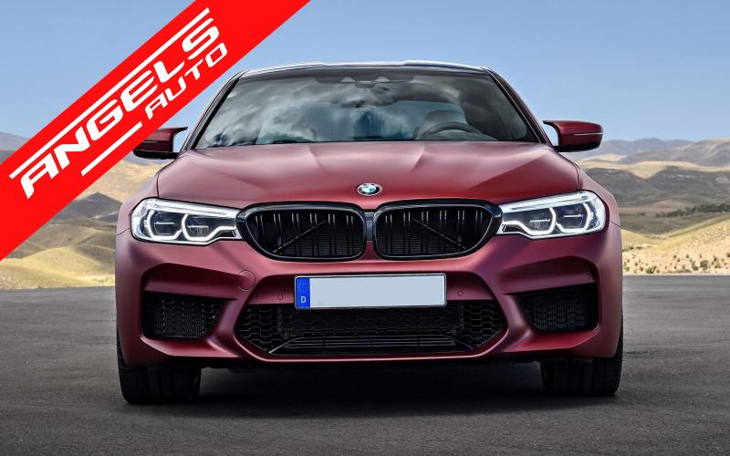Grile compatibile cu BMW Seria 5 G30 G31 (2017-Up) Negru Lucios M Design - imagine 8