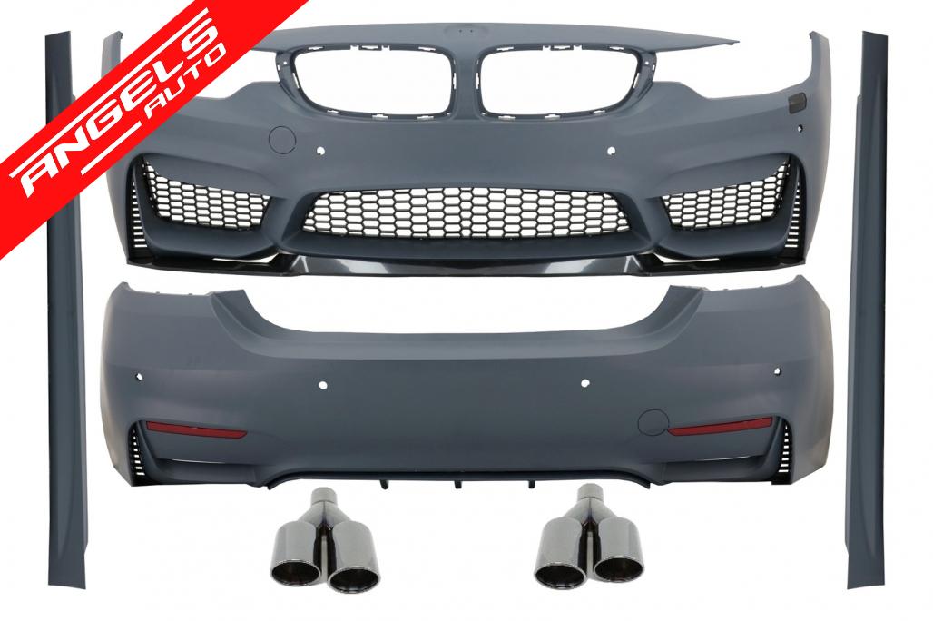 Pachet M compatibil cu BMW Seria 4 F32 F33 Coupe Cabrio 2013-up Kit M4 cu Tobe