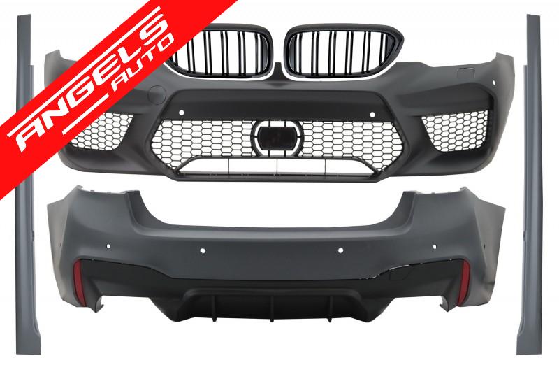 Pachet M compatibil cu BMW Seria 5 G30 2017+ Kit M5 cu Grile Duble M Design