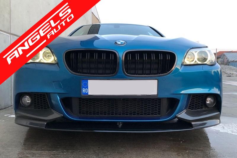 Pachet M compatibil cu BMW Seria 5 F10 2011-2014 M-Performance Tipsuri M-Power Negre - imagine 6