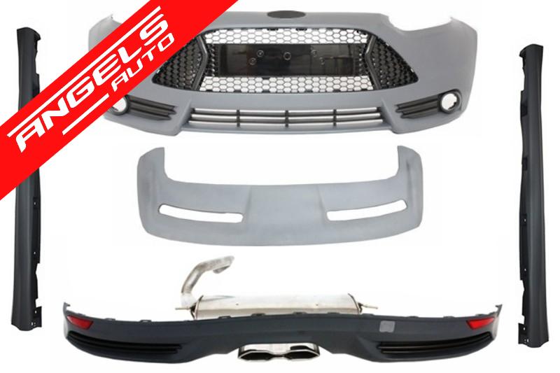 Pachet compatibil cu Ford Focus 3 MK III 2011-2014 Kit ST Design cu Evacuare