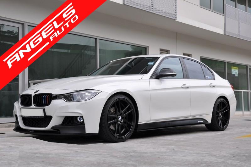 Pachet M compatibil cu BMW Seria 3 F30 2011+ Kit M-Performance cu Tobe M negre - imagine 6