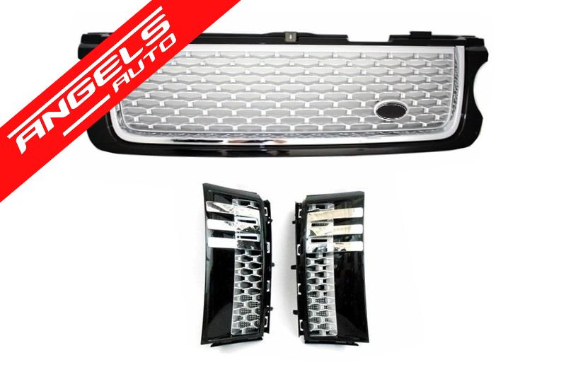 Pachet Complet Autobiography Look compatibil cu Range Rover Vogue L322 (02-12) Negru-Argintiu - imagine 5